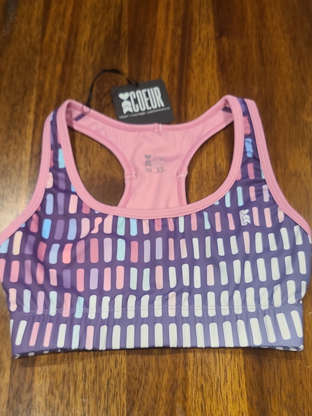 💕 Coeur Sports bra in Purple-pink  Xs.  New